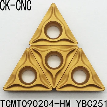 10buc TCMT090204-HM TCMT(1.8)(1.5)1-HM YBC251 strung instrumente de tăiere CNC lama din aliaj de instrument de tăiere de carbură carbură inserturi lama