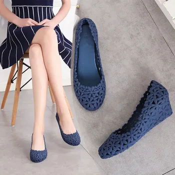 ZZPOHE Vara Sandale de Moda Femeie moale, de mari dimensiuni Flip-Flops, sandale casual, confortabile pantofi pentru femei mijlocul tocuri sandale wedges