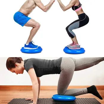 Gonflabile Echilibru Pad Mat Yoga de Fitness de Formare Stabilitate Masaj Mingea Disc Universal Clătina 33x33cm Sport sală de Gimnastică Echilibru Perna