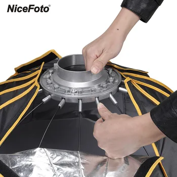 Nicefoto 70cm Quick Set-Up Adânc Parabolic Softbox Cu Bowens Muntele Flash de Lumină pentru Portret de Nunta Produs