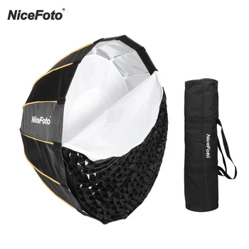 Nicefoto 70cm Quick Set-Up Adânc Parabolic Softbox Cu Bowens Muntele Flash de Lumină pentru Portret de Nunta Produs