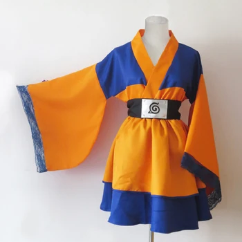 Japonia Anime Naruto Hinata Hyuga Cosplay Kimono Akatsuki Unisex Cosplay Costum Rochii