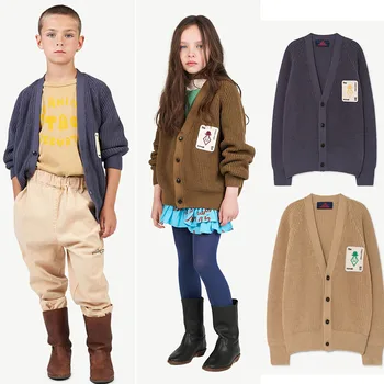 TAO 2019 Copii de Iarna Tricot Cardigan 2019 Copilul Băieți Fete Stil Vintage Strat Fete Haina de Iarna Baieti Pulover Jacheta