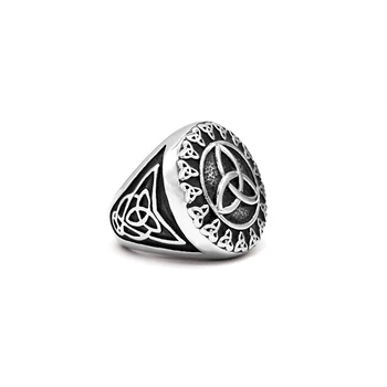 Gotic Viking din Oțel Inoxidabil bague Celtics Nod Inel Barbati Nordic Trinity Inele de Nunta Femei Argint Trupa Promite Bijuterii OSR506
