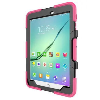 Caz Pentru Samusng Galaxy Tab S2 9.7 inch SM T810 T813 T815 T819 Silicon rezistent la Șocuri Kickstand husa Pentru SM-T810 T815