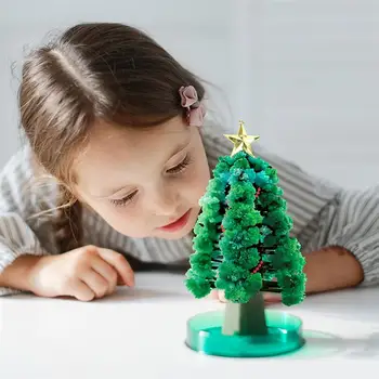 Cristal Magic Pom de Crăciun Frumos Realist Verde DIY Cristal Kituri de Creștere Consolidarea Comunicare Naturală Camera Ta