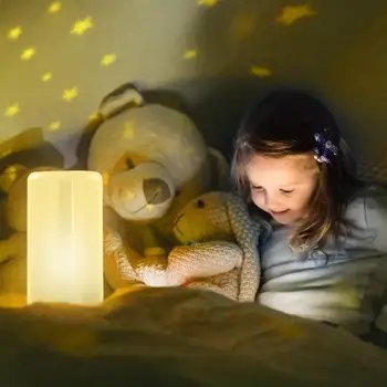 Atingeți Trezi Lumina Ceas Deșteptător Naturii Rasarit de Simulare de Noapte plina de culoare Lampa NE Lumina Albă Nivel 3 Reglabile Lectură