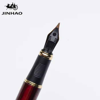 IRAURITA Stilou Jinhao 450 De Metal de Înaltă Calitate de Cerneală Pixuri Caneta Tinteiro Pluma Fuente de Birou Cadou Negru Personalizabil LOGO-ul