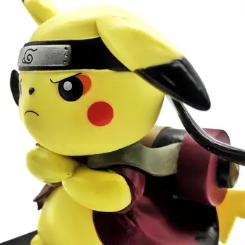 TAKARA TOMY Pokemon Model Ornament Pikachu PENTRU că Uzumaki Naruto Captain America Deadpool Figura Anime Jucarii pentru Copii Cadou Amuzant