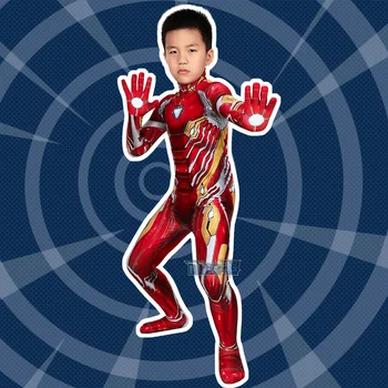 Disney Marvel Avengers 3cos Omul de Fier pentru copii dintr-o bucata tricou cosplay costum de băiat