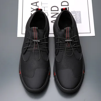 De Brand NOU de Înaltă calitate Negru Barbati pantofi casual din piele de Moda Pentru a păstra cald Adidași de moda apartamente LG-11