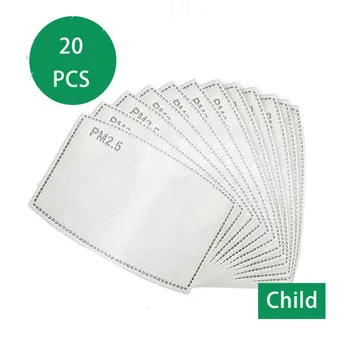 100 buc/Lot 5 Straturi PM2.5 Masca De Hârtie De Filtru Anti Praf De Gura Masca De Fata Filtru De Carbon Activ De Îngrijire A Sănătății Pentru Copil Adult