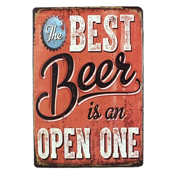 Ponosit Perete Tablă de Metal Semne Cea mai buna bere este unul deschis! bar vintage placa de paing decor de perete