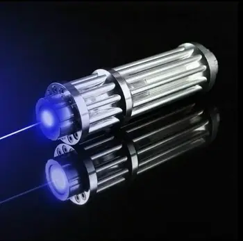 Puternic de Ardere Albastru Lanterna cu Laser 445nm 10000m Multifuncțional Focusable Vedere cu Laser Pointer Lanterna Arde Meci