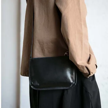 AETOO 2020 nou la modă retro manual geantă de umăr din piele de mini simplu sac de mici
