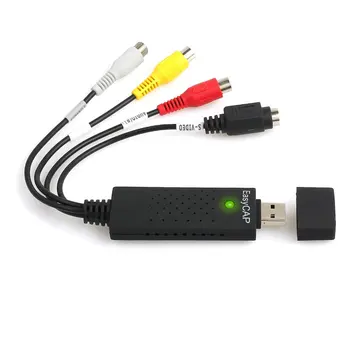 Practic USB 2.0 Vhs to Dvd Converter Audio Video Capture Kit Scart Cablu Rca Pentru Win10 de Înaltă Performanță