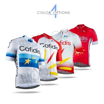 Vara Ciclism Jersey Pro Echipa Cofidis Le Credit En Ligne Topuri Om Maneci Scurte Mtb Uniforme Maillot Ciclismo Hombre Verano 2020