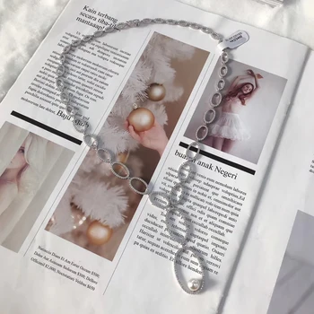 Farmec De Modă Argint Copie Copie 1:1,Pavate Colier Cu Perla Pandantiv Pentru Femei Bijuterii De Lux De Anul Nou Cadou De Crăciun