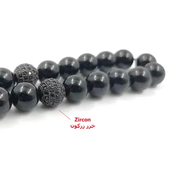 Tasbih New sosire Naturale agate si zircon mătănii 33 66 99 margele Musulman Bratara misbaha accesoriu Islam Bijuterii Rozariu