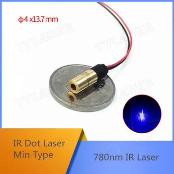 Min Dimensiune D4X13.7mm 780nm 1mw 5mw IR Dot Laser Module Industriale Clasa a APC Driver