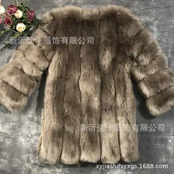2020 haină de blană pentru femei haina de blana roz haină de iarnă jachete pentru femei, haine de blana