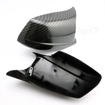 Pentru BMW Seria 5 F10 F11, F18 2010-13 Pre-LCI Negru/Aspect Fibra de Carbon Oglinda Retrovizoare Capace Portiera Aripa Oglinda Înlocuirea Capacului