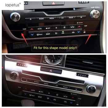 Lapetus Interior din Oțel Inoxidabil Pentru Lexus RX RX450h 2016 2017 2018 2019 2020 Control Central CD Panou Capac Decorativ Kit de Echipare