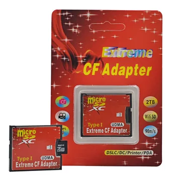 CHIPAL de Mare Viteză Micro SD TF CF Adaptor MicroSD, MicroSDHC, MicroSDXC pentru Compact Flash Tip I Card de Memorie Cu Pachetul de vânzare cu Amănuntul
