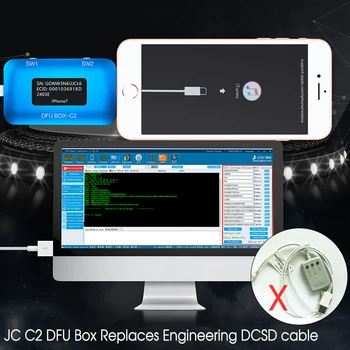 JC DFU CASETA C2 Înlocui Inginerie DCSD Cablu Enter DFU pentru iPhone Placa de baza O Cheie de Afișare SN ECID Informații MODEL Citit