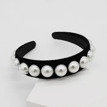 Baroc moda superba bentita Nou versiunea coreeană de moda simplu casual sălbatice bentita mare rotund perla bentita 519