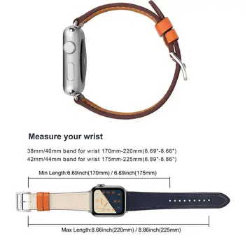 Singur tur pentru Apple watch band 6 44mm 40mm iWatch trupa 42mm 38mm Autentic brățară din Piele Apple watch series 3 4 5 6 se curea