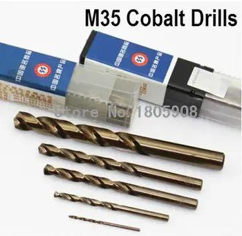 10BUC 1.0 mm-8.0 mm M35 HSS-CO Cobalt burghie HSS Burghiu pentru oțel inoxidabil (1.5/2/2.5/3/4/4.5/5/5.5/6/6.5/7/7.5 mm)