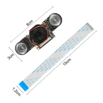 Pentru Raspberry Pi Automată Manuală CUT-IR Viziune de Noapte Camera Reglabil-Focus 5MP HD Webcam OV5647 Video 1080P cu Lumina LED