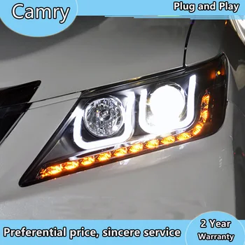Styling auto pentru Toyota 2012-Camry Faruri camry LED Faruri LED DRL ascuns far Accesorii