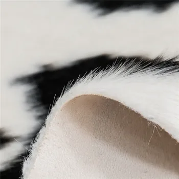 2020 nou alb negru Vaca faux zebra piele piele de vacă covor de Dimensiuni Mari Maro alb Imitație de Piele Naturala dungă Cowskin Mat