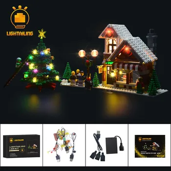 LIGHTAILING Lumină LED-uri Kit De Creatie Seria de Crăciun, de Iarnă Magazin de Jucării Clădire Set de Iluminat Compatibil Cu 10249 39015