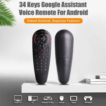 G30 de la Distanță de Control 2.4 G Wireless de Voce Air Mouse 33 Taste IR de Învățare Gyro Senzor Inteligent de la Distanță Pentru Joc Android Tv Box