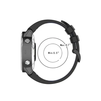 26 22 20 mm de Silicon Watchband pentru Garmin Fenix 6X 6 6S PRO Curea de Ceas Două Culoare de Eliberare Rapidă Trupa Încheietura mâinii pentru Precursor 935 945