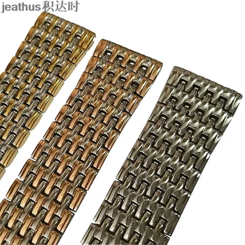 Jeathus watchbands subțire solid din otel inoxidabil curea de sex feminin 13 18mm bărbat de 20 de 22mm pentru dw casio ceas bratara rose gold ceas trupa