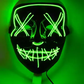Lumina LED-uri de Halloween Masca de Sânge Lumină Intermitentă Înfricoșător Fata Complet Capacul Pentru Mascarada de Cosplay, Costume Party Masca