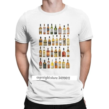 Pentru bărbați Single Malt Whisky Topuri Tricouri Sticle de Whisky Cadou de Ziua Tatălui Nebun Topuri Camisas Hombre Bumbac Tricouri