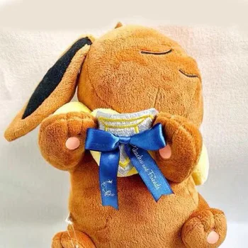 Original Takara Tomy Pokemon Dormit Eevee Stuffied Animale Jucării de Pluș Drăguț Papusa PP Bumbac de Crăciun Cadouri de Ziua de nastere
