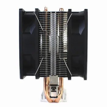 LANSHUO Intel Amd Cooler CPu RGB radiator de Procesor 4PIN PWM Cpu Ventilator Radiator cooler 2 Heatpipe Pentru 775 115x 1366 2011 Am3 Am4