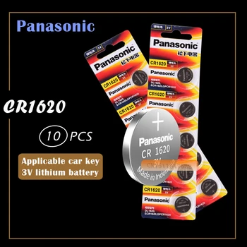 10BUC Panasonic CR1620 Butonul de Celule Monedă Baterii CR1620 Masina de Control de la Distanță Electrice Alarma Baterie cu Litiu de 3V