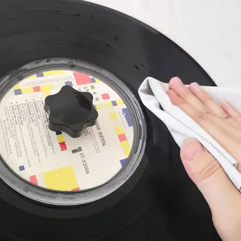 De înaltă calitate LP Vinyl Cleaner Clemă de discuri Protector Acrilic Curat Instrumente de Pânză