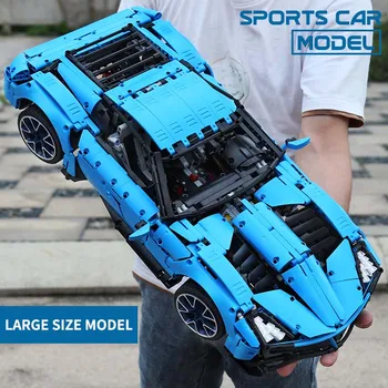 MOC Tehnice Noi Chevrolet Corvette Grand Sport Il Toro Azzurro se Potrivesc 31189 Model Blocuri Caramizi Jucarii Cadou