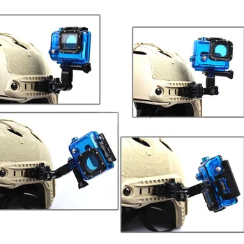 VULPO Tactice Casca Partea Rail Mount Adaptor montura fixa Multi-unghi Reglabil Pentru Gopro HD Hero 1 - 5 Camera de Acțiune