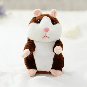 2018 Vorbesc Mouse-ul Hamster animal de Companie Jucărie de Pluș să Învețe Să Vorbească Electric Record Hamster Copii Educative Jucarii Cadou 15cm