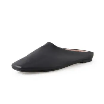 RIZABINA Femei Sandale Pantofi de Moda Deget de la picior Pătrat Papuci de Designer Curea Solidă Toe Pantofi Femei din Piele naturală Încălțăminte Mărimea 33-43