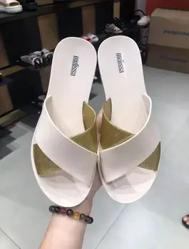 Melissa Moda Cosmic Papuci de casă 2020 Femei Jeleu Sandale Adulto papuci Femei Jeleu Sandale de Plajă Feminin Flip Flop pantofi SM017